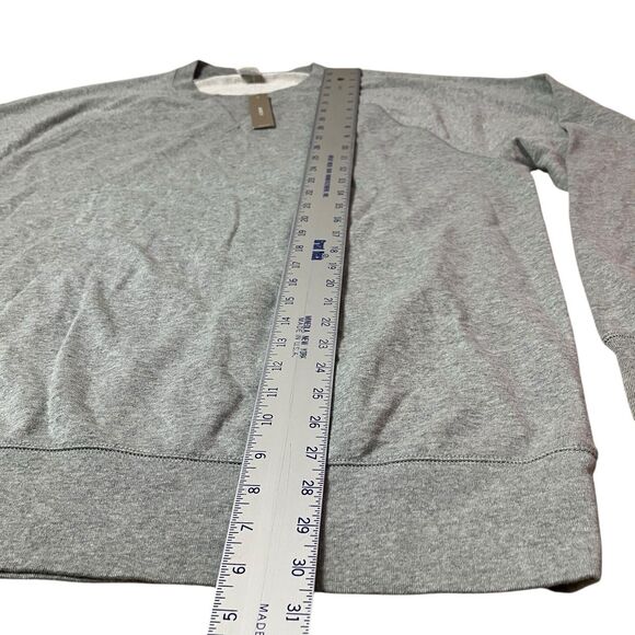 J Crew Sweatshirt Mens XXL Grey French Terry Crewneck Lightweight Pullover BN436 - Picture 4 of 11